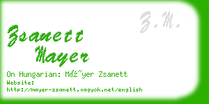 zsanett mayer business card